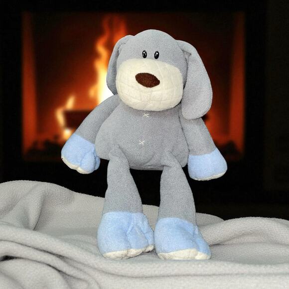 Toys R Us Elephant Plush Geoffrey Stuffed Animal Safari Nursery Shower Blue 15" - Picture 11 of 11